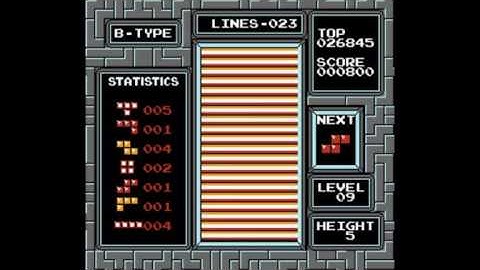 Tetris(NES) - B-Type Level 9-5