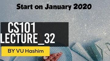 CS101-Introduction of Computer Lecture 32 Event Handling |VUHashimAli