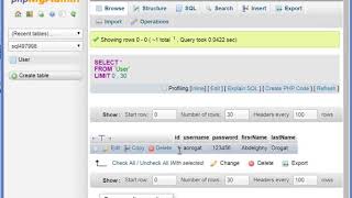 12- JSF   Project   Lesson2   Create database with 2 tables