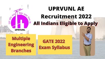 UPRVUNL AE RECRUITMENT 2022 | UPRVUNL AE VACANCY 2022 | COMPLETE INFO | INDIANS ELIGIBLE |