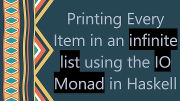 Printing Every Item in an infinite list using the IO Monad in Haskell