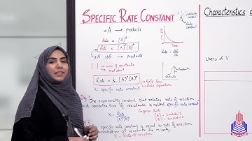 PGC Lectures-Inter Part 1-KPK Board-Chemistry-Chapter 9-RSpecific Rate Constant