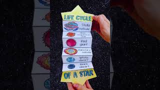 Life cycle of a star foldable activity for kids