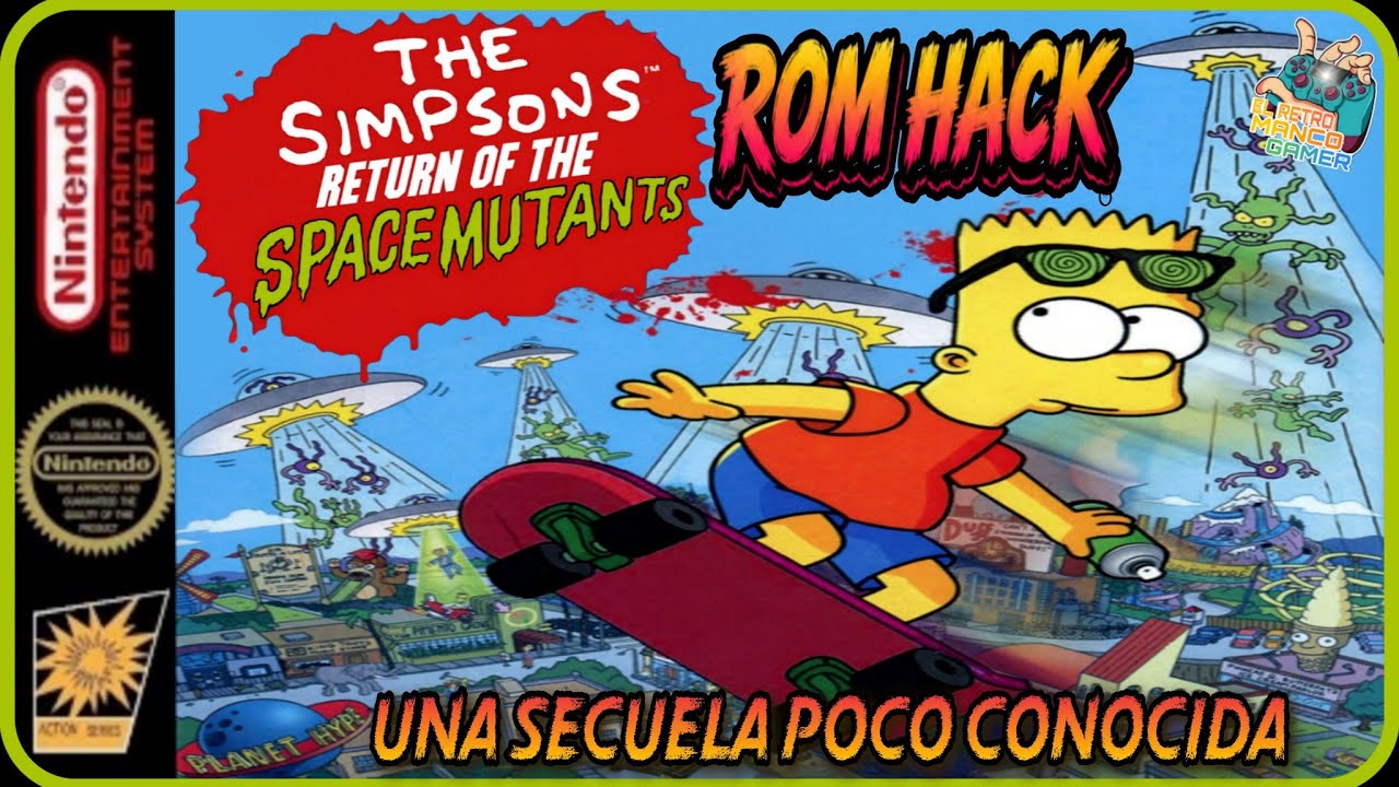 THE SIMPSONS RETURNS OF THE SPACE MUTANTS - ROMHACK 🛸 NES (FamilyGame)