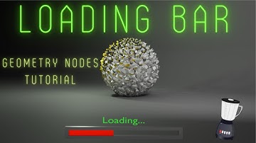 How to create Loading bar Geometry Nodes tutorial