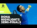 Khachanov vs Bautista Agut THRILLER; Rinderknech vs Basilashvili | Doha 2022 Semi-Final Highlights