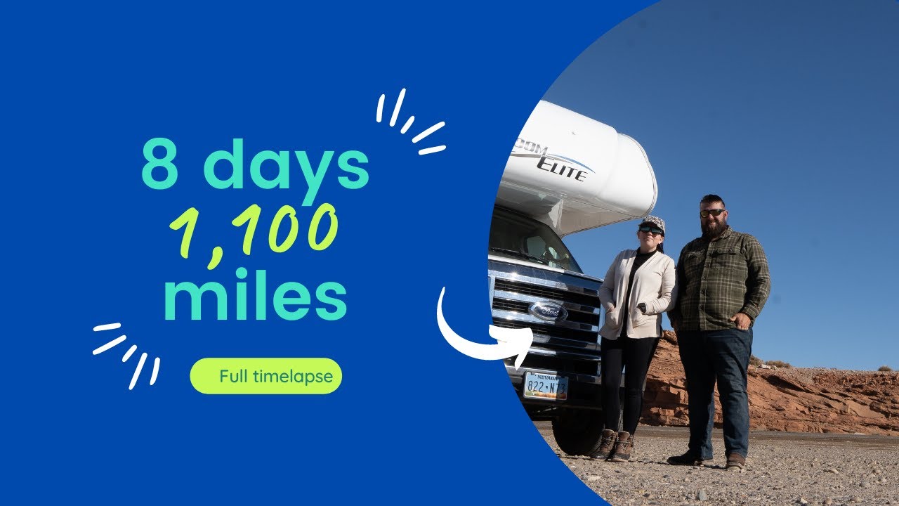 1,100 miles in 8 days. Driving through Utah and Arizona Full timelapse