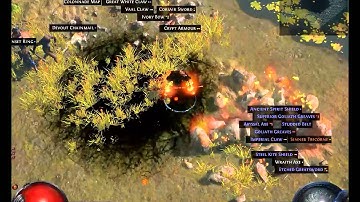 Path of Exile: Level 73 Dry Peninsula Map VS Lagomorph Build