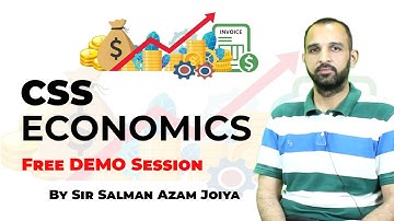 Economics Demo Session for CSS/PMS with Sir Salman Azam Joiya | Study River