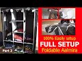 Best Portable Wardrobe Setup | Budget Cloth Wardrobe | How to setup of Foldable wardrobe Part 2