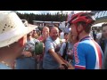 2016 UCI Mountain Bike XC World Champs Junior - Jaromir Skala arrirve to Strakonice fan clubs :-)