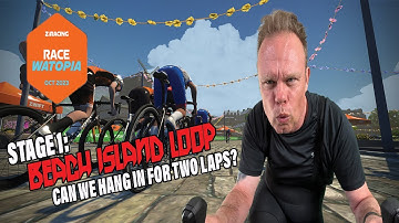 Zwift - ZRacing - Race Watopia - Stage 1: Beach Island Loop