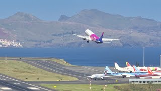 WINDSHEAR WIZZAIR A321 271N GO AROUND at Madeira Airport