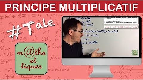 Appliquer le principe multiplicatif pour dénombrer - Terminale
