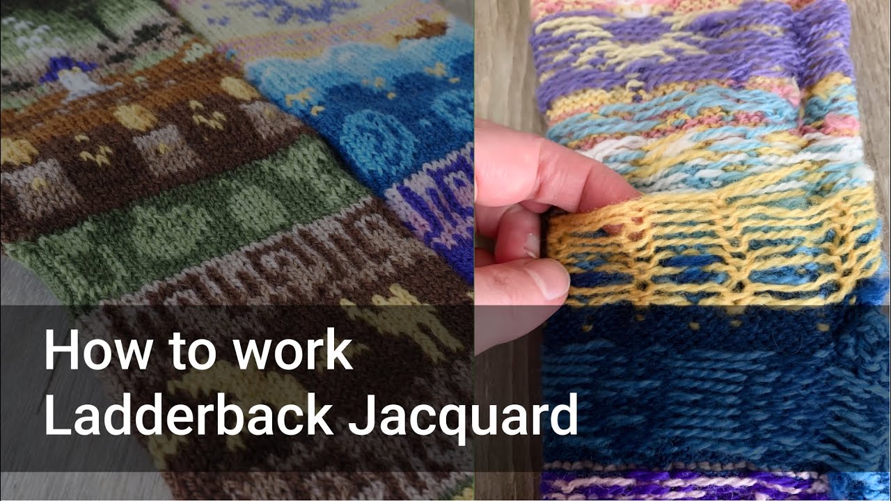 Socks of the Hero tutorial Ladderback jacquard YouTube