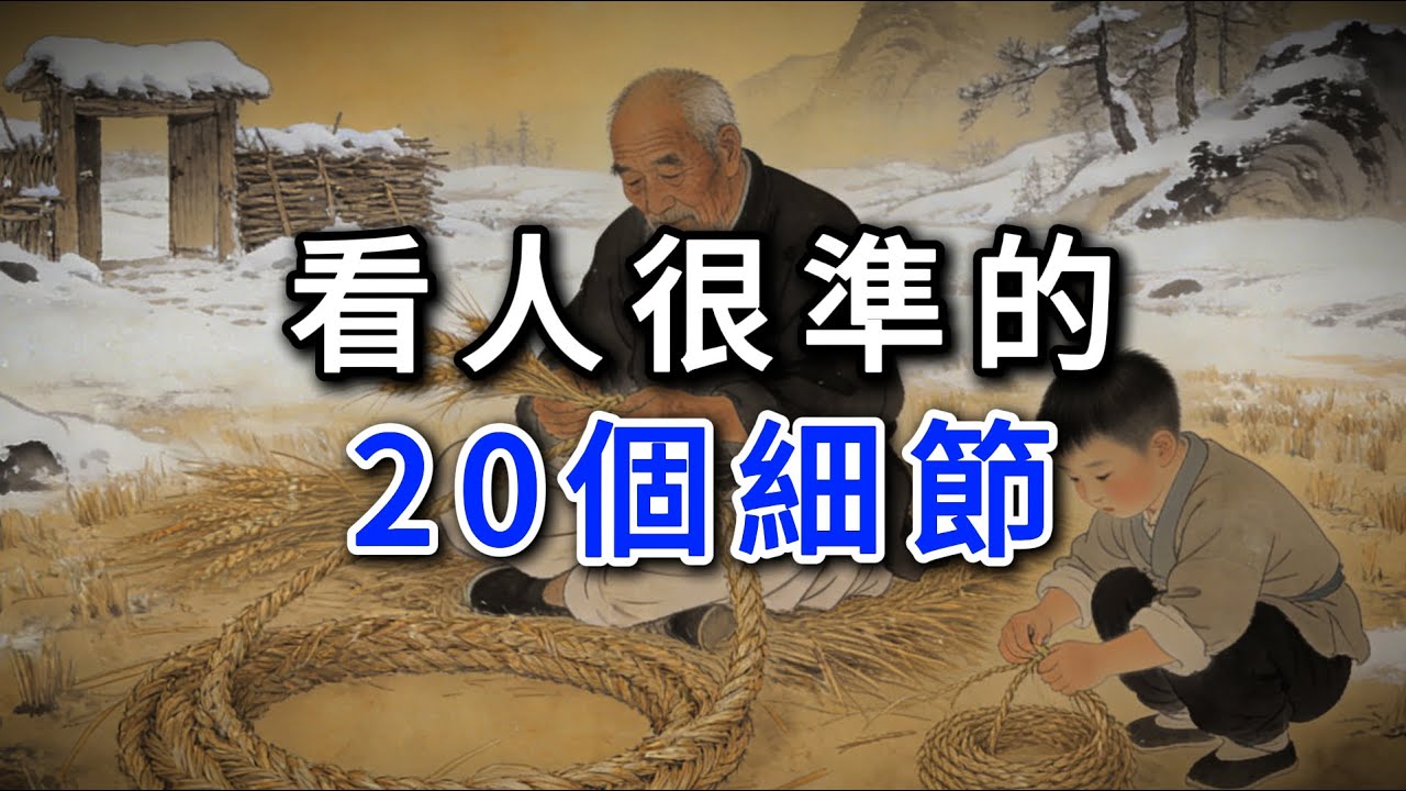 看人很準的20個細節#強者思維 #情緒管理 #人際關係 #處世智慧 #沉默 #謀略