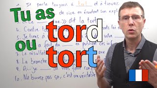 How to write "tort" in french