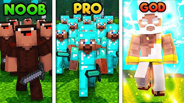 Minecraft - NOOB VS PRO VS GOD - ARMY BATTLE SIMULATOR!