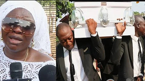 Touching! Unseen Video from Actress Bimbo Thomas' Mom's Burial as She Could Not Hold Back Her Tears