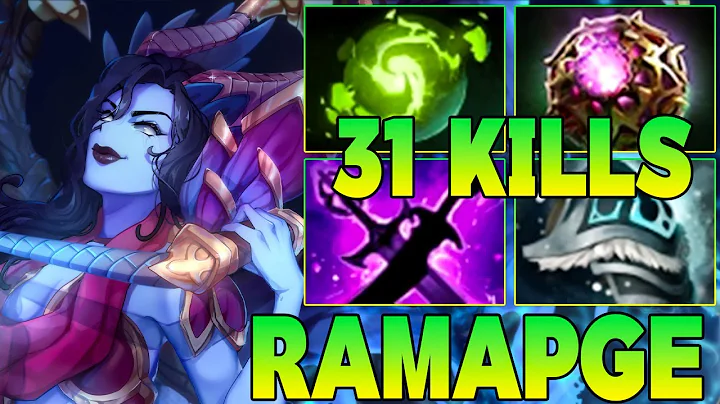 Rampage + 31 Kills QOP Dota 2 Mid Lane Beast Best Queen Of Pain Dota 2 Gameplay Guide Build 7.39