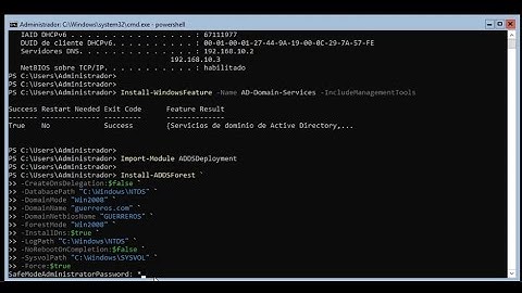 Windows Server Core - Configuración Active Directory y Controlador de Dominio desde Powershell