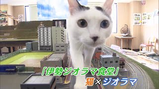 ビルの間から巨大な猫が…三重・伊勢市の猫カフェ『伊勢ジオラマ食堂』オープンのきっかけは“猫の恩返し”