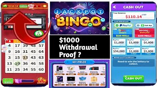 Bingo Win Jackpot $1000 Withdrawal Proof - Bingo Win Jackpot App Real Or Fake screenshot 1