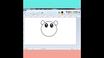 How to draw panda in ms paint @littlestarkidchannel