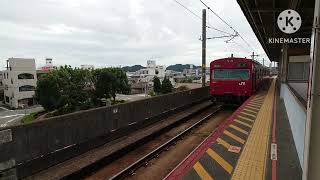 京口駅 普通姫路行き 103系発車 2023.08.30