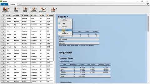 Descriptive Analysis Using JASP