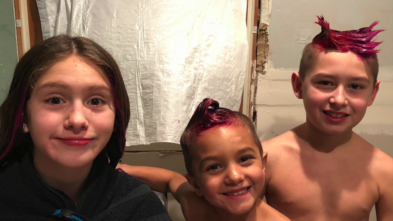 Shopping For Our Valentine S And Dying The Kids Hair Pink Best