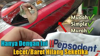 MUDAH SEKALI! Cara Menghilangkan Lecet/Baret Pada Body Motor