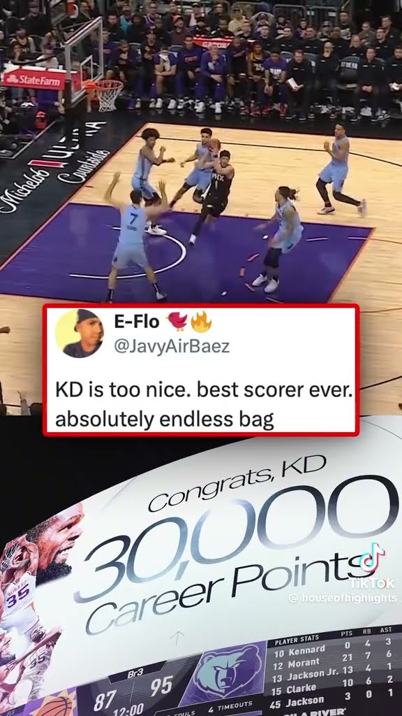 30,000 career points #hoodnews #kevindurant #trending #nba #basketball #viralvideo #congrats #how