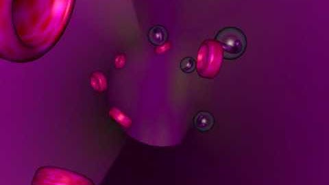 Red Blood Cells and Monocytes in to a vessel