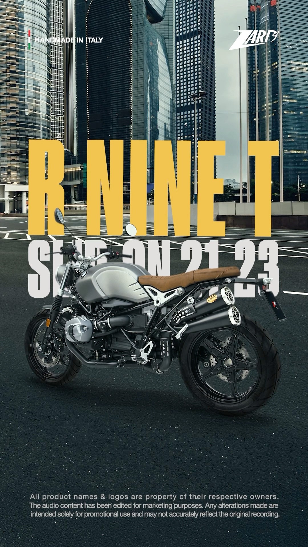 Rninet スクランブラー 取付簡単ZARD 21-23 BMW Buy Zard Scrambler Special Edition Racing Slip-On '21-'23