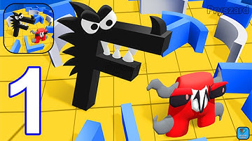 Alphabet Hide and Seek - Gameplay Walkthrough Part 1 Levels 1-9 Alphabet Battle (iOS, Android)