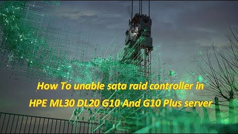 solved sata hard drive not showing in bios of DL20 ML30 G10 or G10+