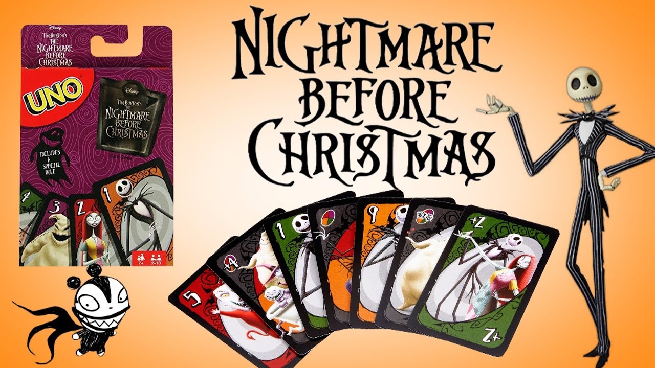 Uno Disney Tim Burton's The Nightmare Before Christmas Playing Cards