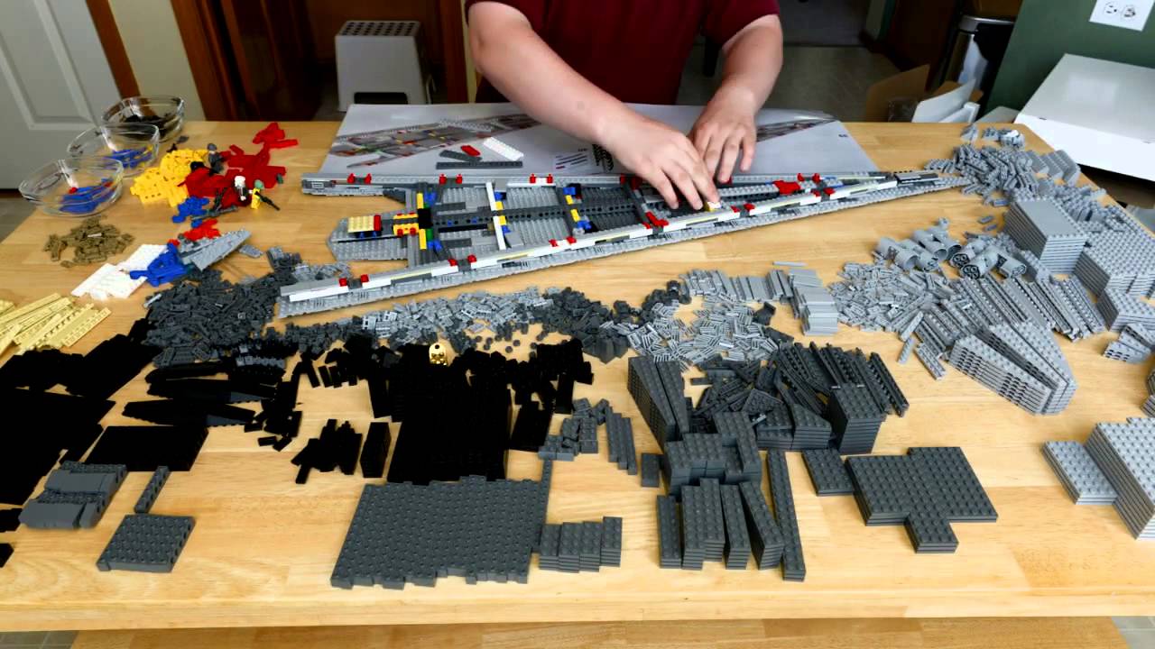 Lego Super Star Destroyer Executor 10221 Time Lapse Build - YouTube