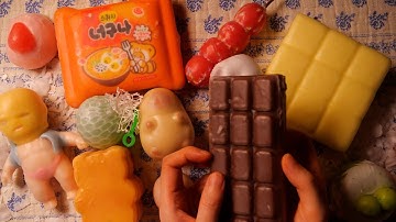 😴🌙 왁스 코팅 키보드 & 말랑이 부시기 ASMR｜바사삭 뭉뚝 쫀독 팅글 미쳤다