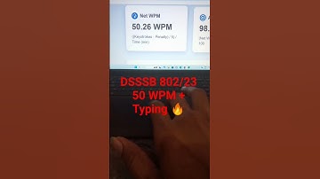 DSSSB Post Code - 802/23 JSA/LDC/JA 2025 Typing🔥#dsssb #dsssb2025 #typing