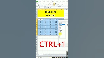 Hide text in excel|#shorts #subscribe #trending #viral