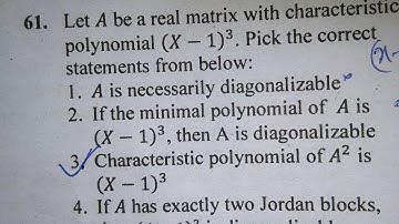 CSIR NET DECEMBER 2018 code B linear algebra