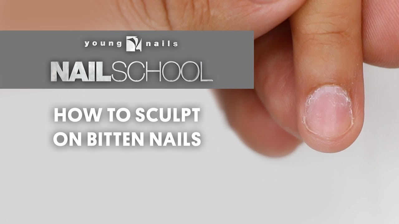 1322 Yn Nail School How To Sculpt On Bitten Nails Youtube School Nails Diy Acrylic Nails Nail Art Designs Diy