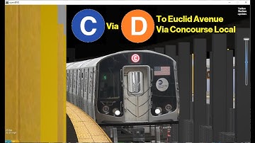 OpenBVE Special  C Train To Euclid Avenue Via Concourse Local R179