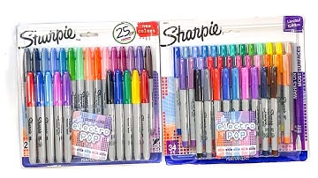 Unbox and Swatch Sharpie Electro Pop Permanent Markers