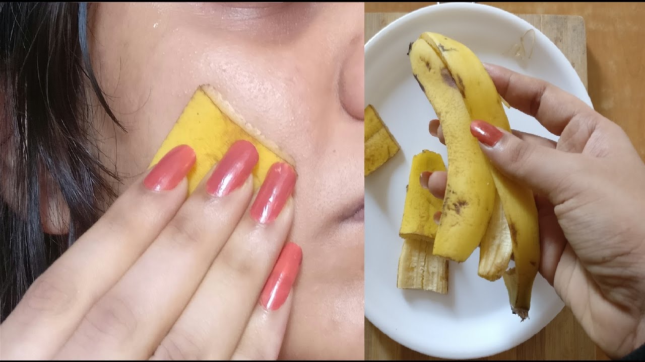 Stort univers rendering Mild i rubbed Banana Peel on my face & my Pimples are gone, Banana Face Mask -  YouTube