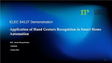 Application of Hand Gesture Recognition in Smart Home Automation Demonstration