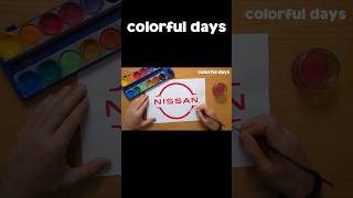 NISSAN logo painting
