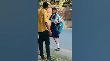 Prank On School Girl Sumit Cool Dubey Shorts #prank #sumitcooldubey #shorts